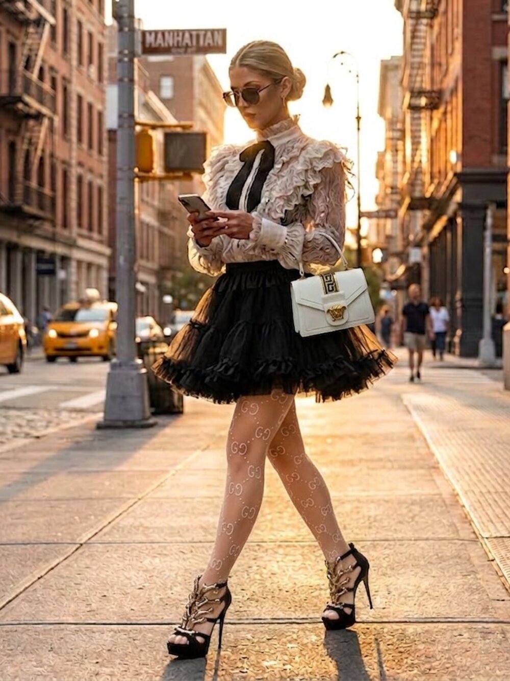 1 CC Tiered Black Tutu Skirt Satin Waist Full Petticoat Skirt Transparent Black